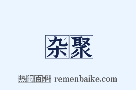 杂聚是什么意思的图片